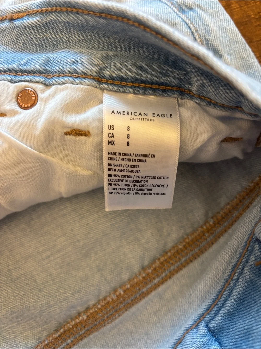 American Eagle highest rise baggy short